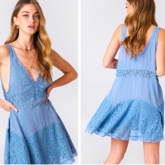 Intimately Free People Any Party Trapeze Slip Mini Dress - Picture 1 of 6